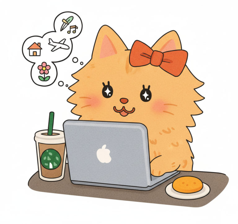 やりたいことを考えている猫